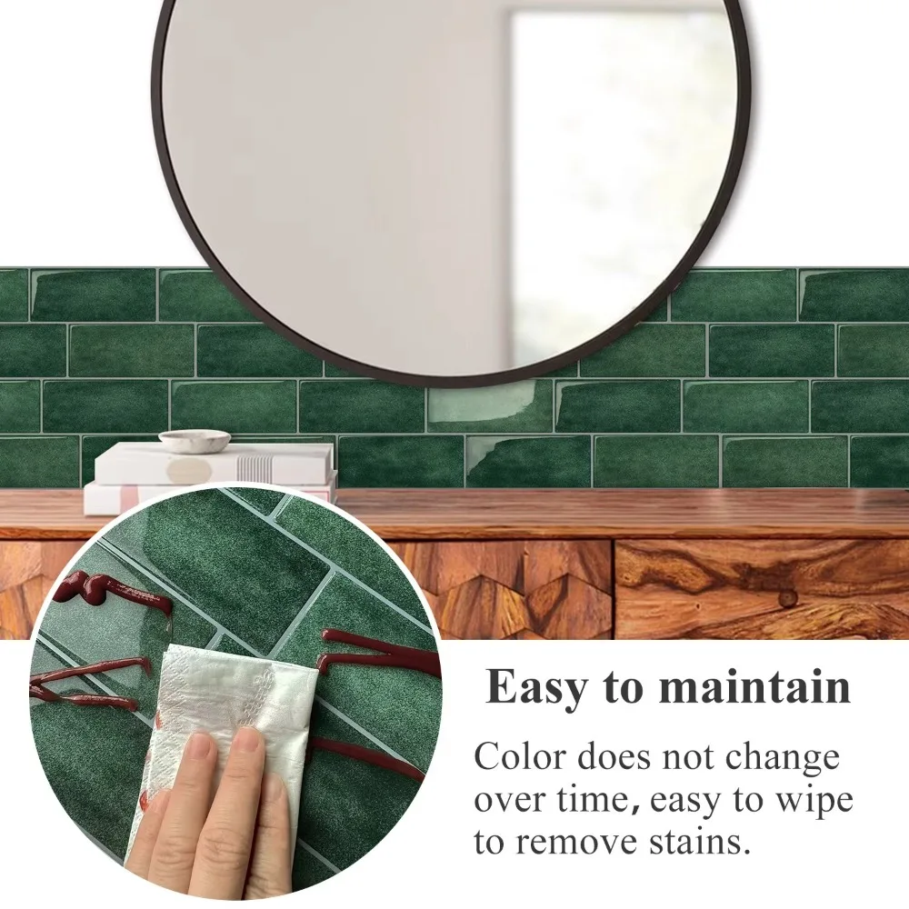 1pcs New Self-adhesive 3D Wall Tile DIY PVC Wall Sticker Multifunction Waterproof Peel and Stick Wallpaper Home Decor