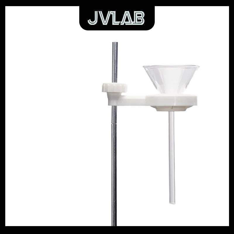 플라스틱 깔때기 홀더 단면 양면 PP 플라스틱 고온 방지 실험실 배 모양 분리 깔때기 JVLAB