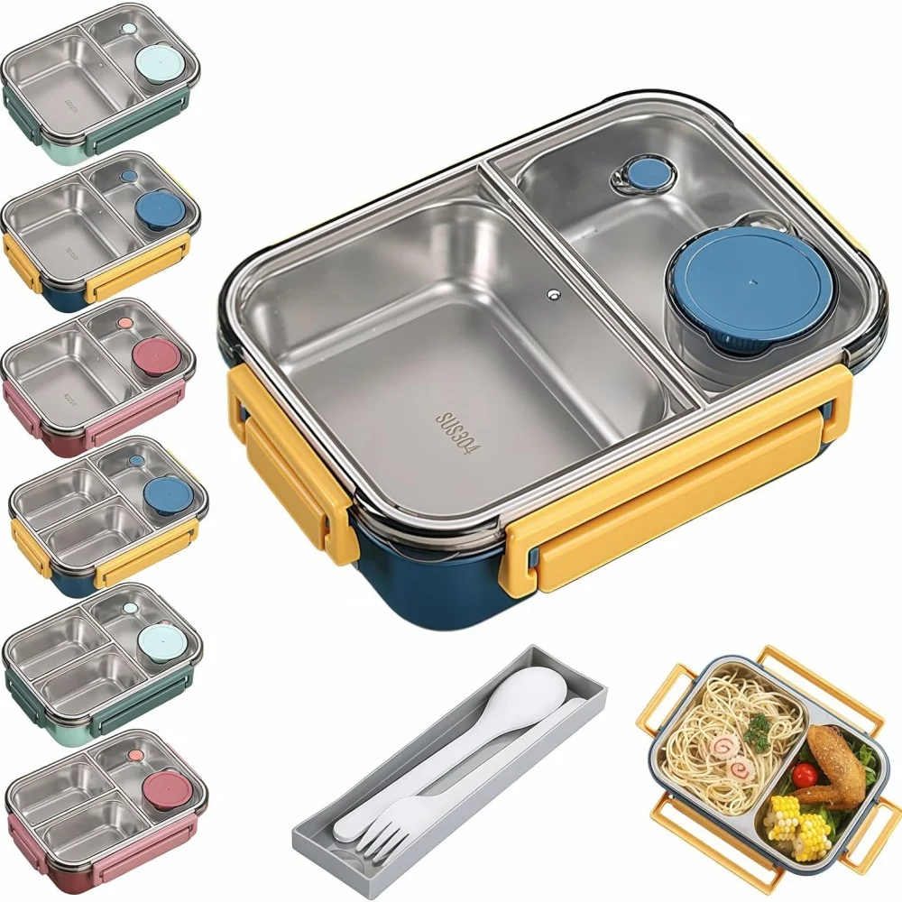 

850ml children's portable lunch box, adult hot soup bento box, stainless steel