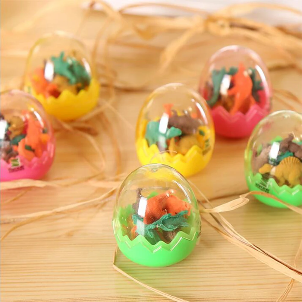 

Dinosaur Egg Erasers Colorful Mini Pencil Erasers Safe Kids School Supplies Rubber Correction Educational Play Learning