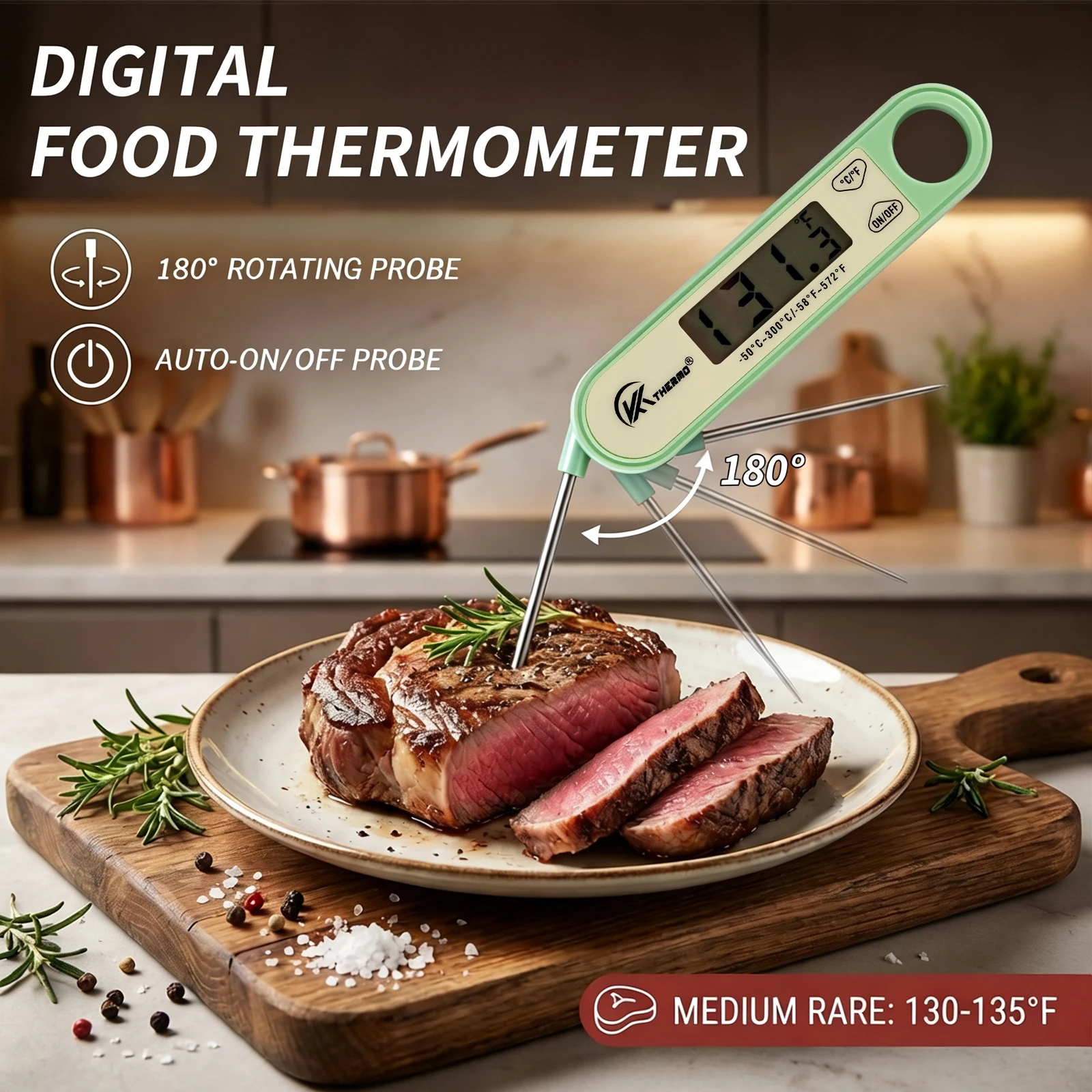 Digitale opvouwbare voedselthe - Instant Read Thermometer recensie en prijs