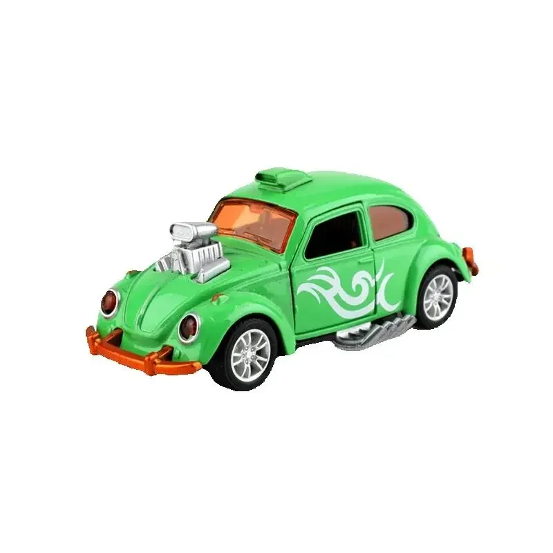 Alloy Reaction Double Door Inert Armor Vintage Car Insect Model Cartoon Cute Toy