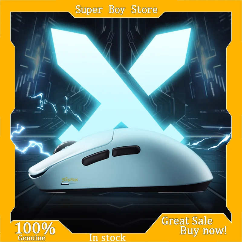 

Genuine Scyrox V6 Wireless Gaming Mouse Lightweight PAW3950 Ergonomic Design for Office PC Customized Gaming Laptop Accessories