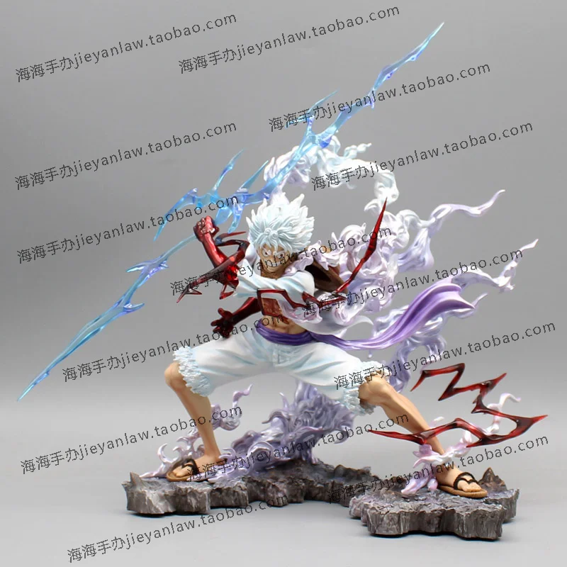 New One Piece Nica Luffy Figure Tightly Grasps The Lightning Fifth Gear Action Figurine Model Doll Model Anime Statue Toys Gift