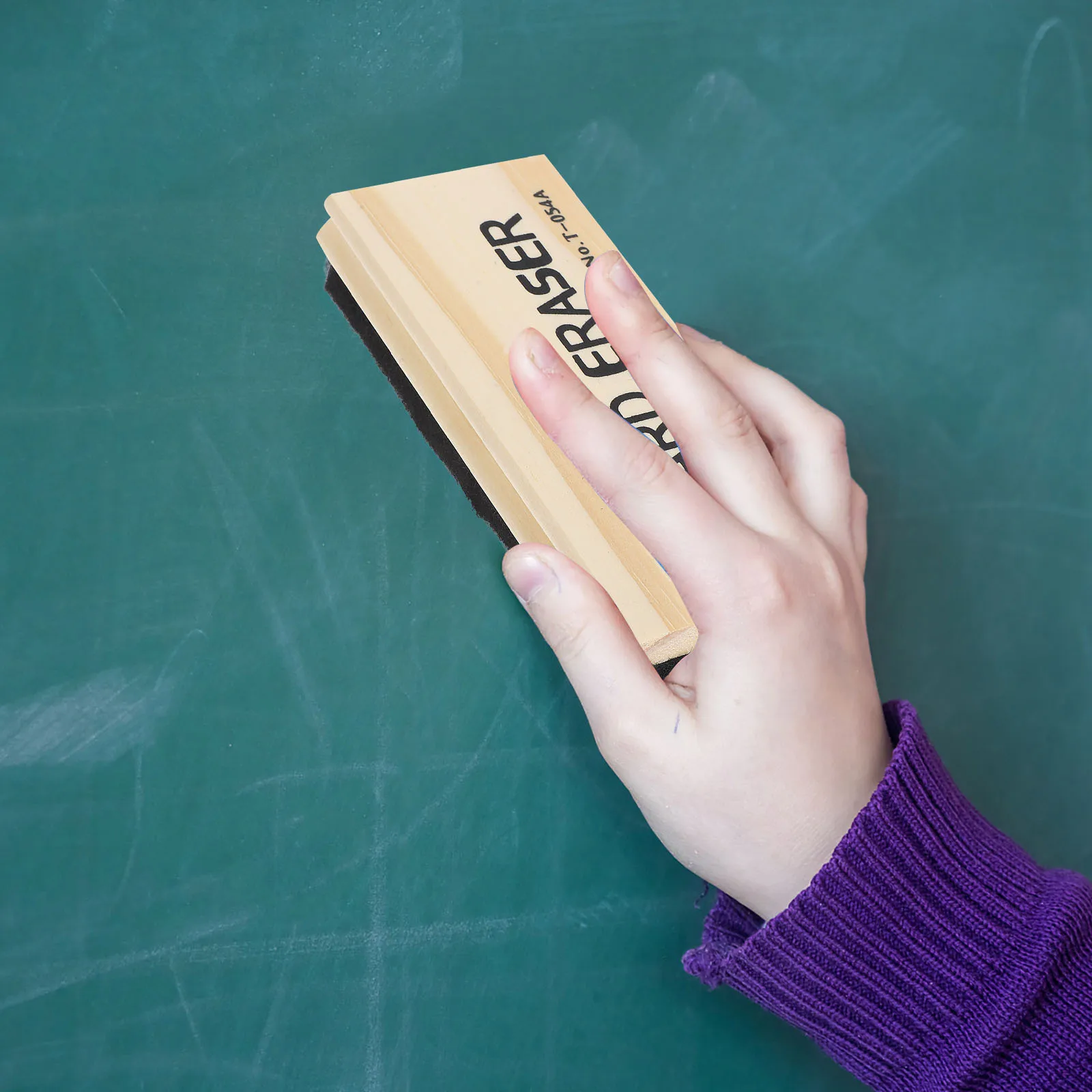 Gomma per lavagna in legno da 5 pezzi, materiale premium, leggera, senza adsorbimento elettrostatico per uso domestico, scuola, ufficio