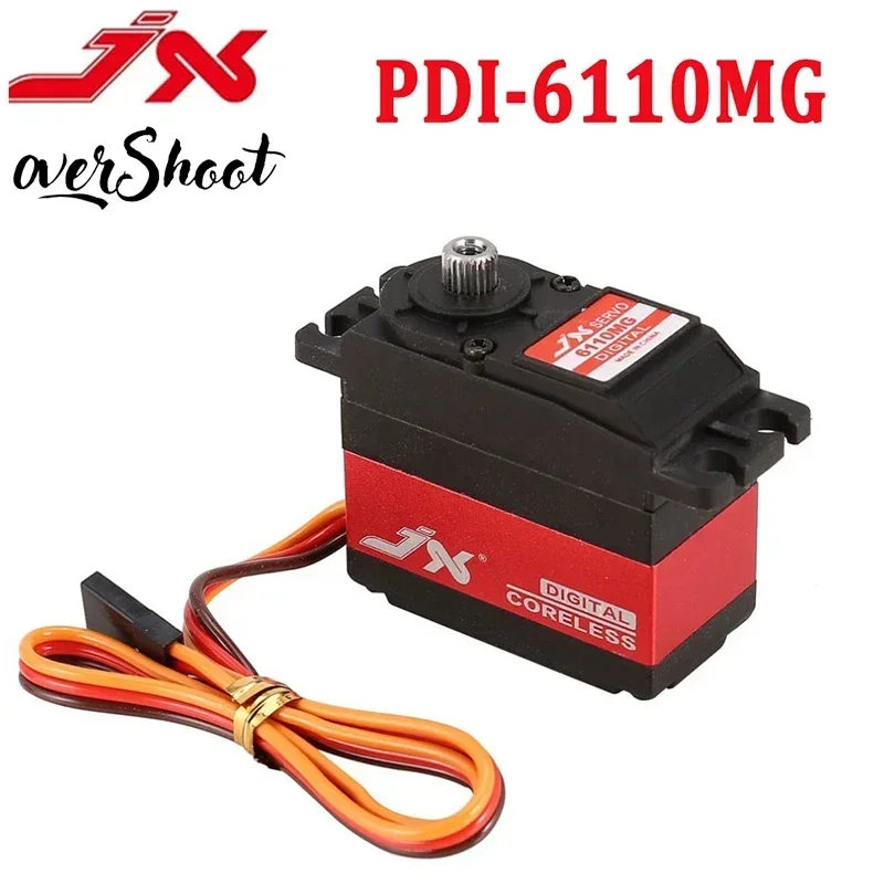 Jx servo PDI-6110MG 10kg digital metal engrenagem coreless padrão servo para rc 1/8,1/10 rc carro barco robô avião peças