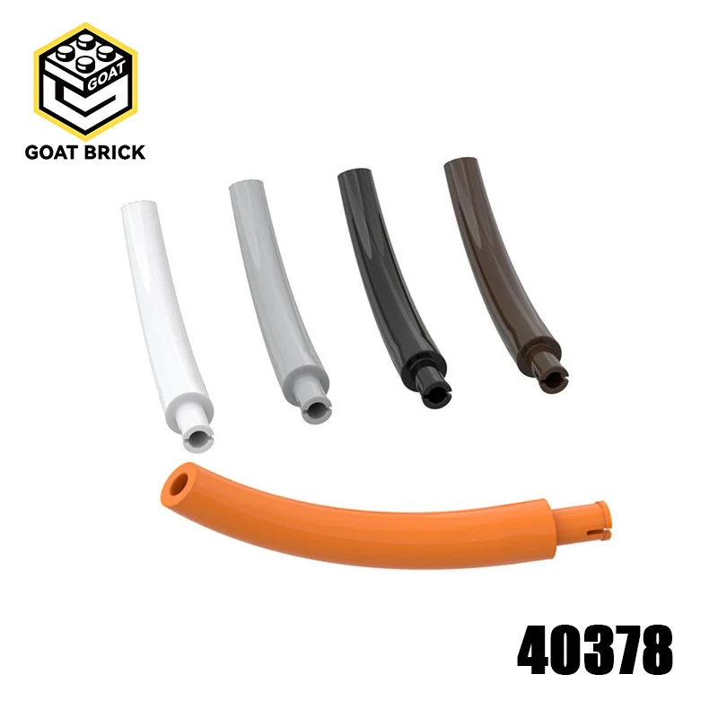 

10Pcs MOC Parts 40378 Dinosaur Tail with Pin Compatible Bricks DIY Assmble Building Blocks Particle Kid Puzzle Brain Toy Gift