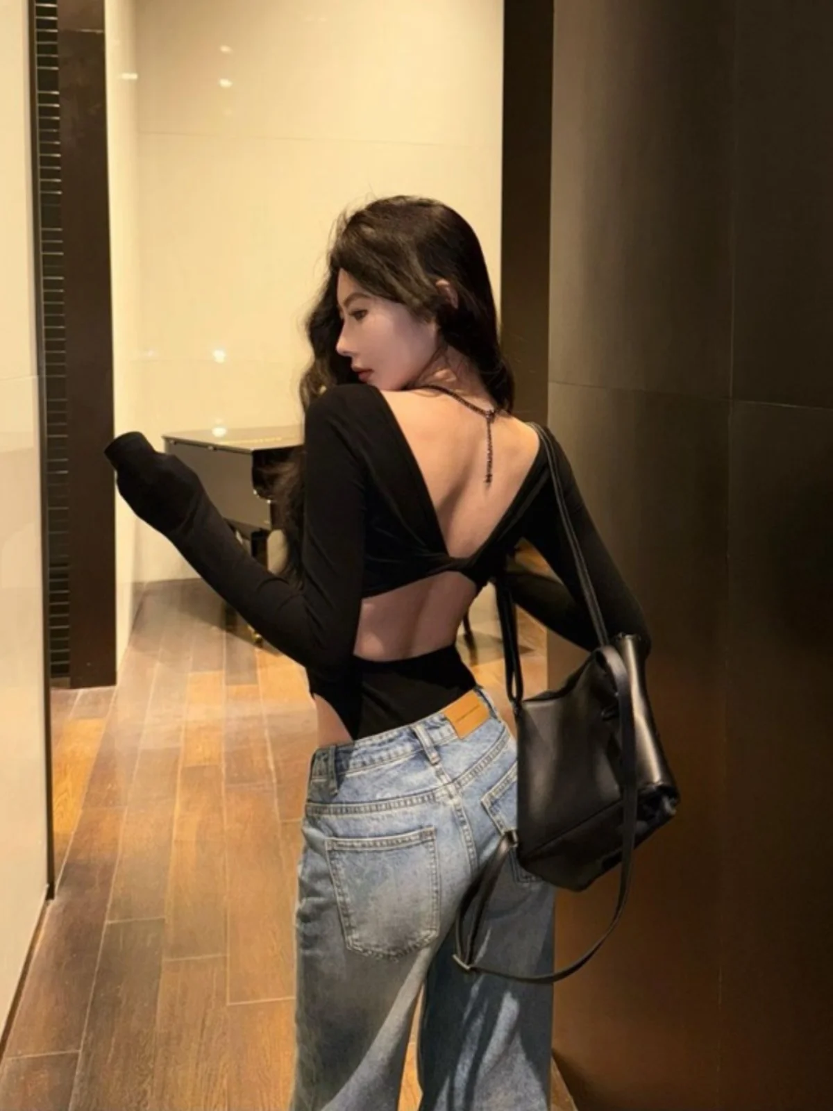 Sexy Long Sve Cross… - image