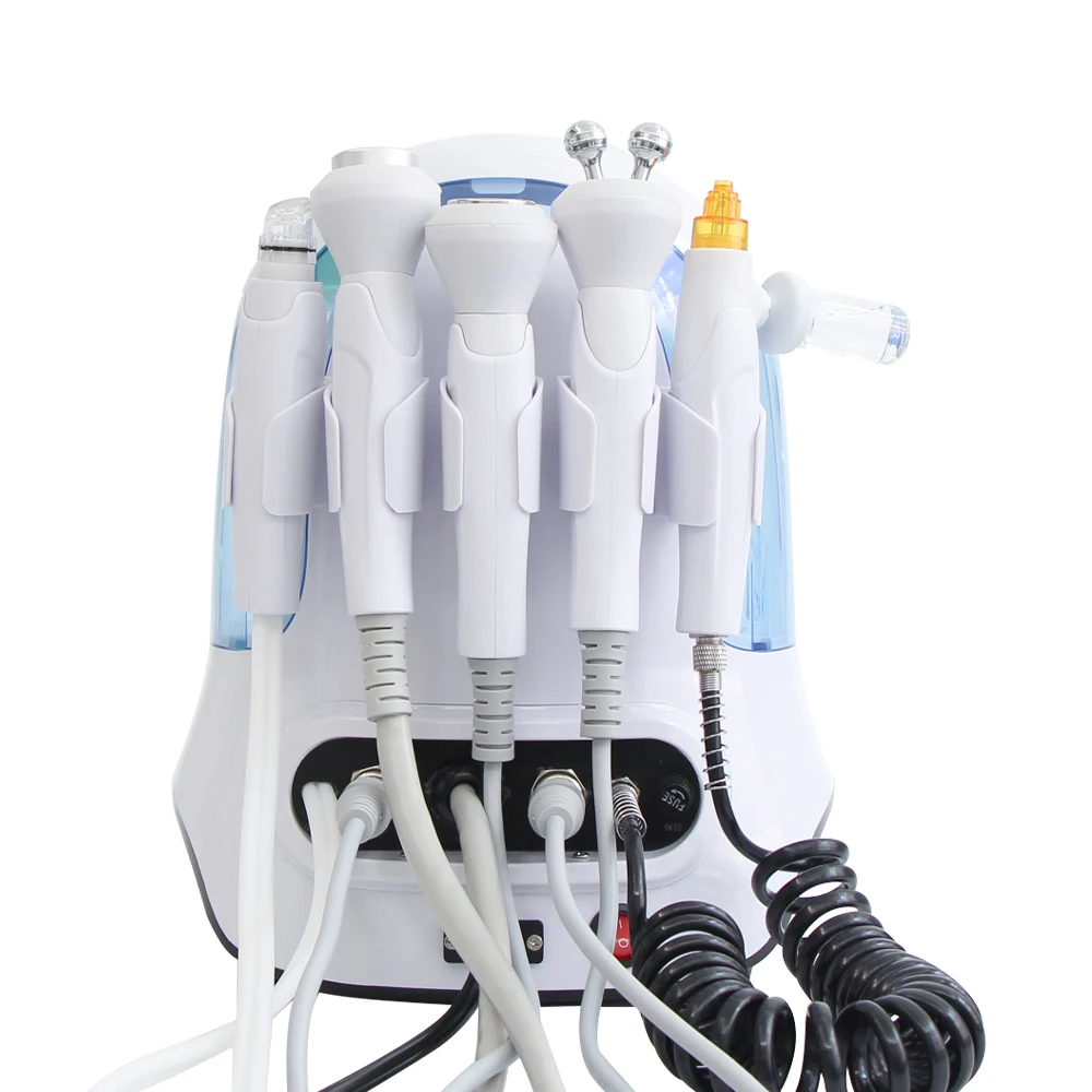 6 In 1 Hydrogen Oxygen Hydro Dermabrasion Machine Steam Deep Facial Cleaning Skin Care Beauty  Facial Spa Device