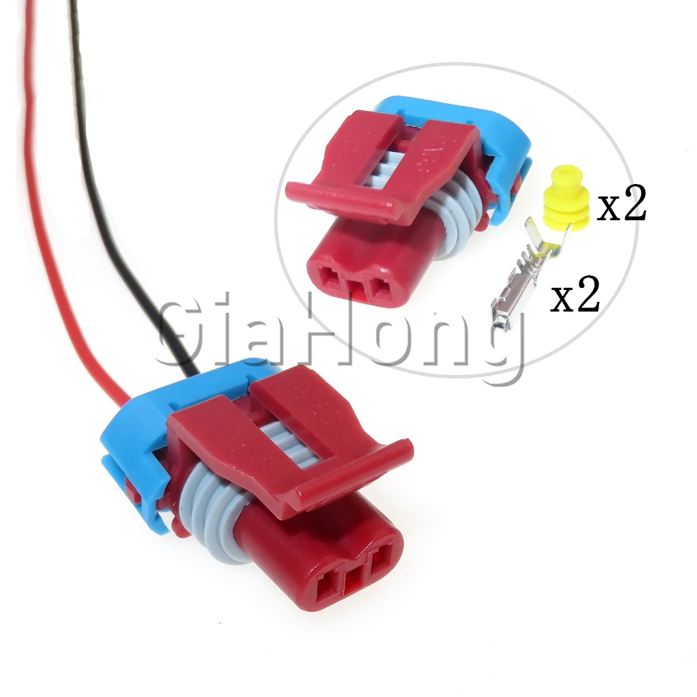 

1 Set 2 Ways 12052643 Starter Auto Carbon Tank Solenoid Valve Connector for Nissan Car Waterproof Cable Socket