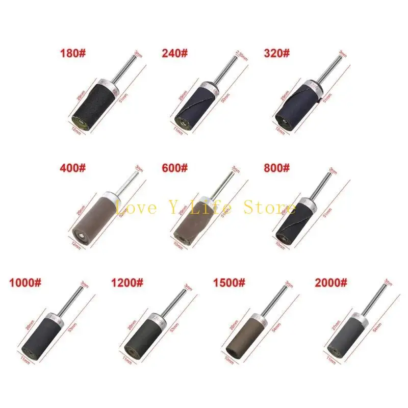 L74C GRIT 180 a Barra carta sabbia pratica da 3 mm Strumento aste carta vetrata