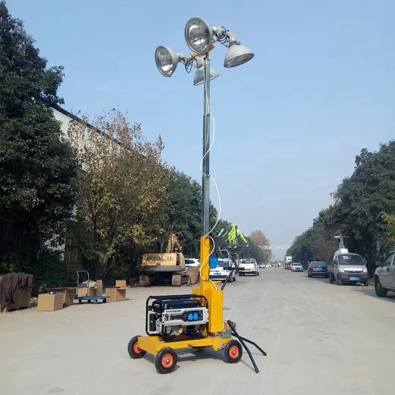 Fire emergency rescue mobile lighting group multi-angle all-round lighting