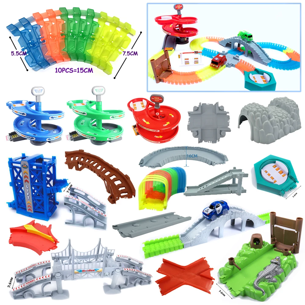 

LED Light Cars for Tracks Variety Accessories Electronics Car Lights Glowing Racing Toys DIY Hot Toys For Children Gift-L001