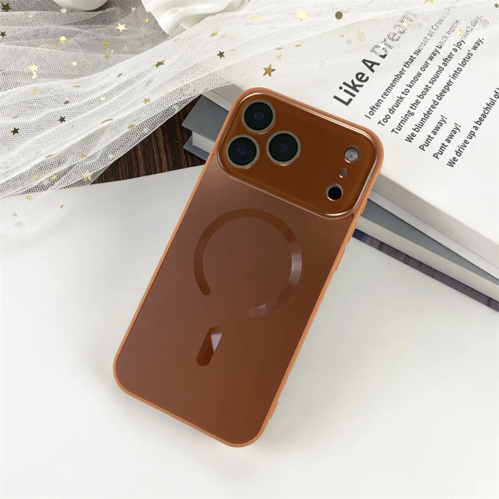 المغناطيسي نافذة كبيرة جراب هاتف آيفون الهواء 17 16 14 13 12 برو ماكس مكافحة الإفلات شحن لاسلكي عدسة الكاميرا حامي غطاء #1