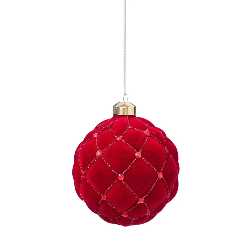 Red Glass Ball Christmas Ornaments, Xmas Tree Decoration, Adornos Natal, New Year, Sale, 2025