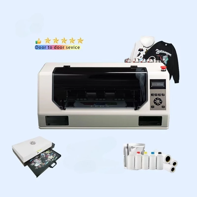&c Dual Head Digital T-Shirt Printing Machine New Condition All-in-One Inkjet Film Printer
