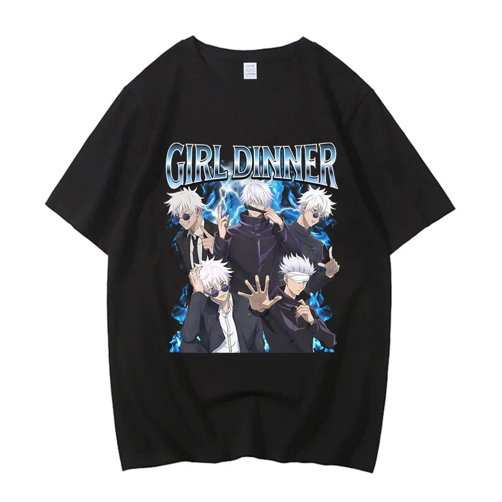 2026 New Satoru Gojo Jujutsu Kaisen T-Shirt Vintage Streetwear Anime Short Sleeve Men Clothing High Quality Summer T Shirt
