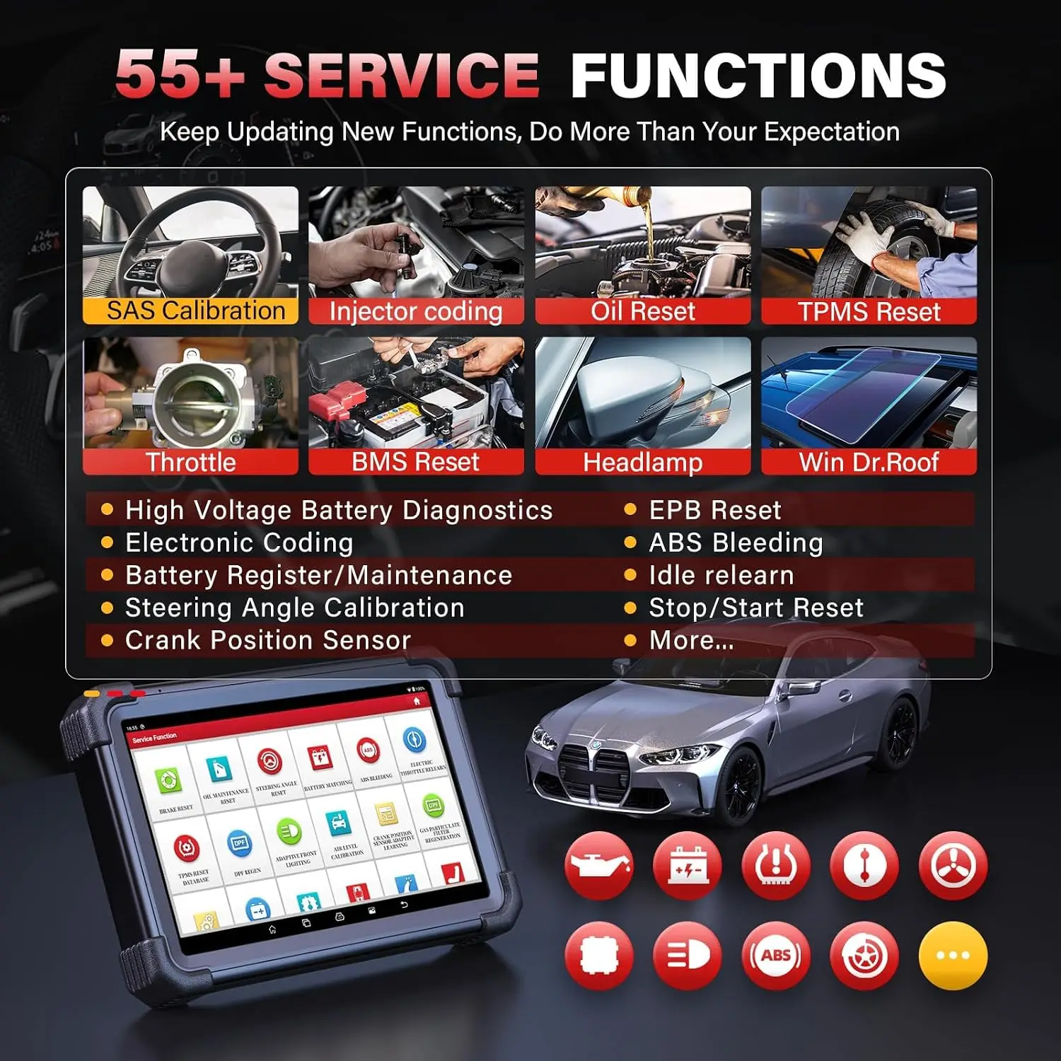 LAUNCH X431 PRO3 APEX Auto-Diagnosegerät OBD2-Scanner Diagnostik Auto Automotive Scan Autoscanner Diagnose 2 Jahre Kostenlose Updates