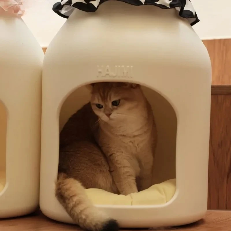 Multi-functional Small Stool Cat Kennel Pet House Baby Bottle Cute Design Cat Dog Nest