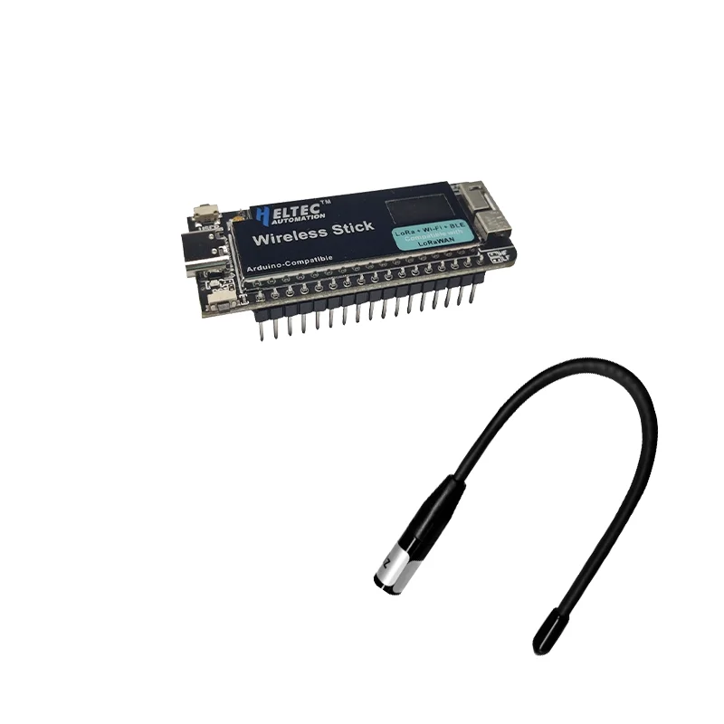 Heltec Meshtastic ESP32 LoRa Jaringan Pelacak Nirkabel Wi-Fi Bluetooth Pelacak GPS dan Antena Gerbang LoRa 868 915MHZ