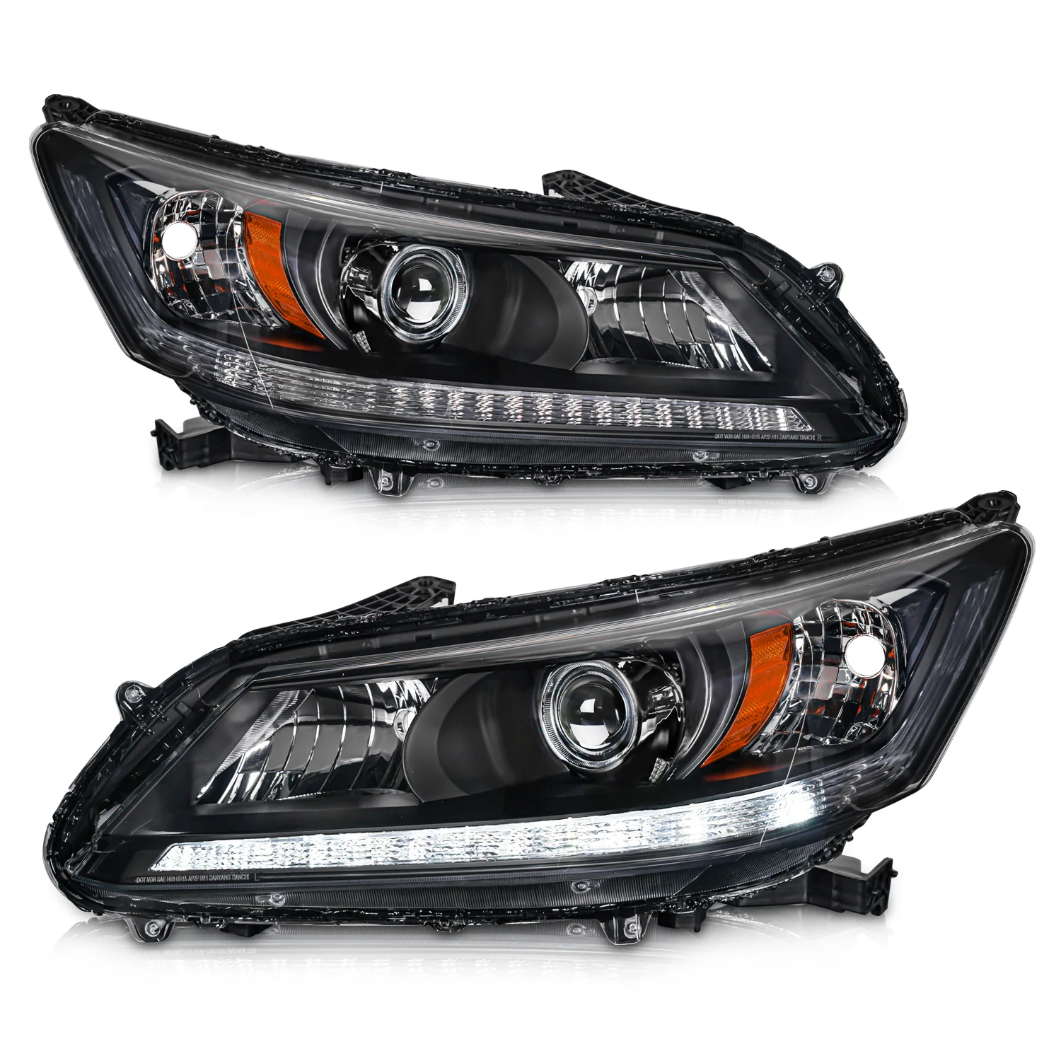 Auto Lighting System Car OE Headlamp Wholesale with LED DRL For Honda Accord Headlights 2013 2014 2015