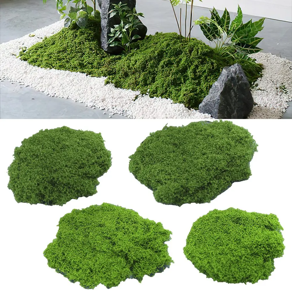 

Simulation Moss Artificial Moss Silky Plush Moss Ball Fake Green Plant For Home Garden Flower Pot Decoration Landscape Ornament