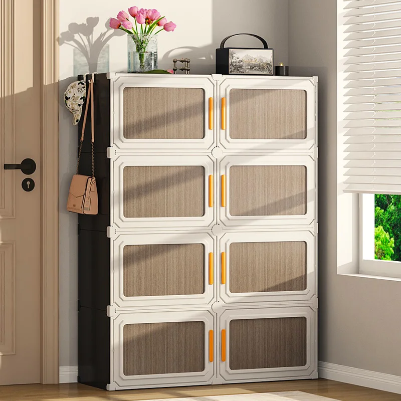 

custom. [Hook Convenience] Shoe Cabinet Home Entrance Indoor New 2025 Hot-Selling Multi-Layer Dustproof Integrated Wall-Moun