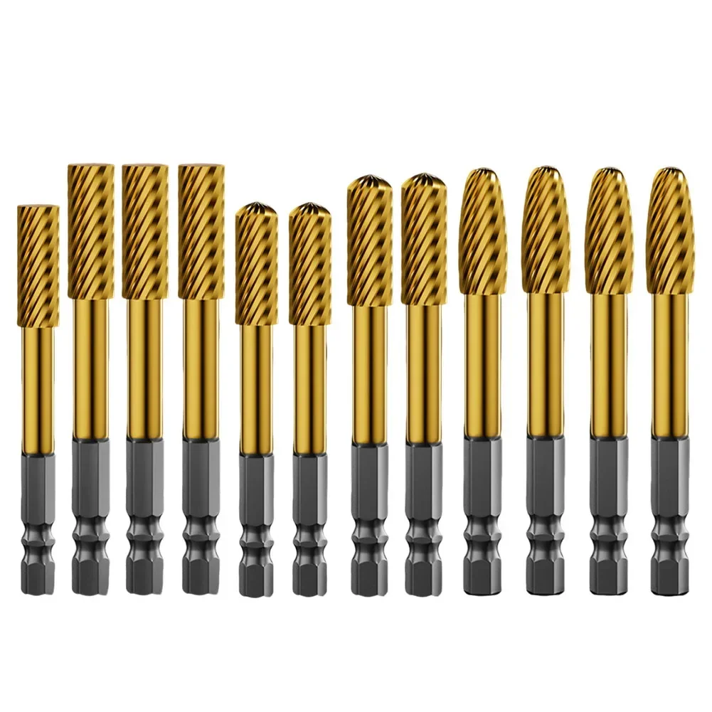 

Hex Rotary Burr Cutter Rotary File Hexagonal Shank Reaming Drill For Milling Cutter Drill Bit Engraving Bit Replace Accessories