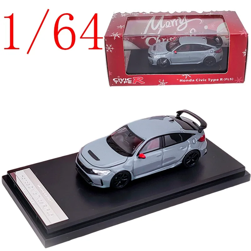 

MH Diecast 1/64 Scale Honda Alloy Model Cars Honda Civic Type R (FL5) Grey Play Vehicles Toys for Boys Gift Original Box
