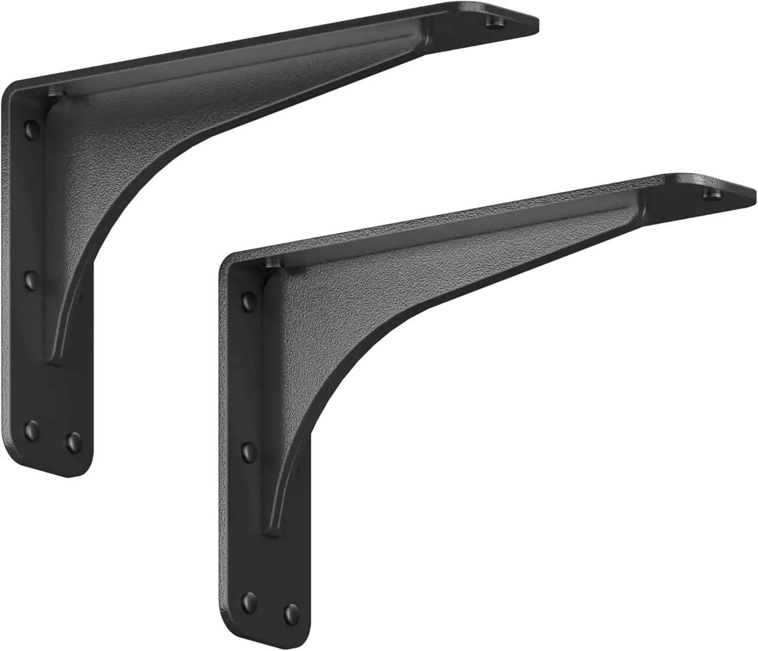 

Gladiator Low Profile Floating Shelf Brackets 500 lb Capacity Heavy Duty Welded Iron, 7" x 11" x 2.5", 2 Pack for Granite