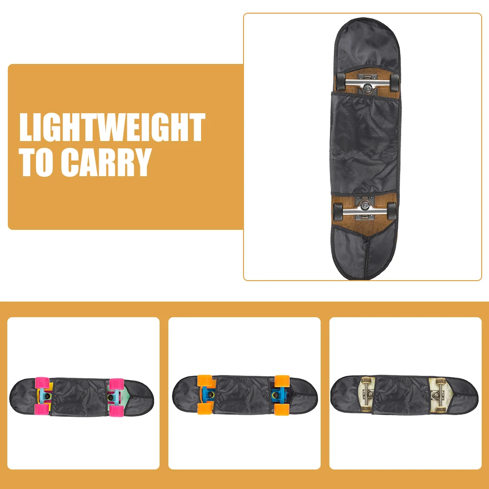 

Skateboard Bag Cloth Material Adjustable Shoulder Strap Zipper Carrier Water-Resistant Practical Multi-Functional