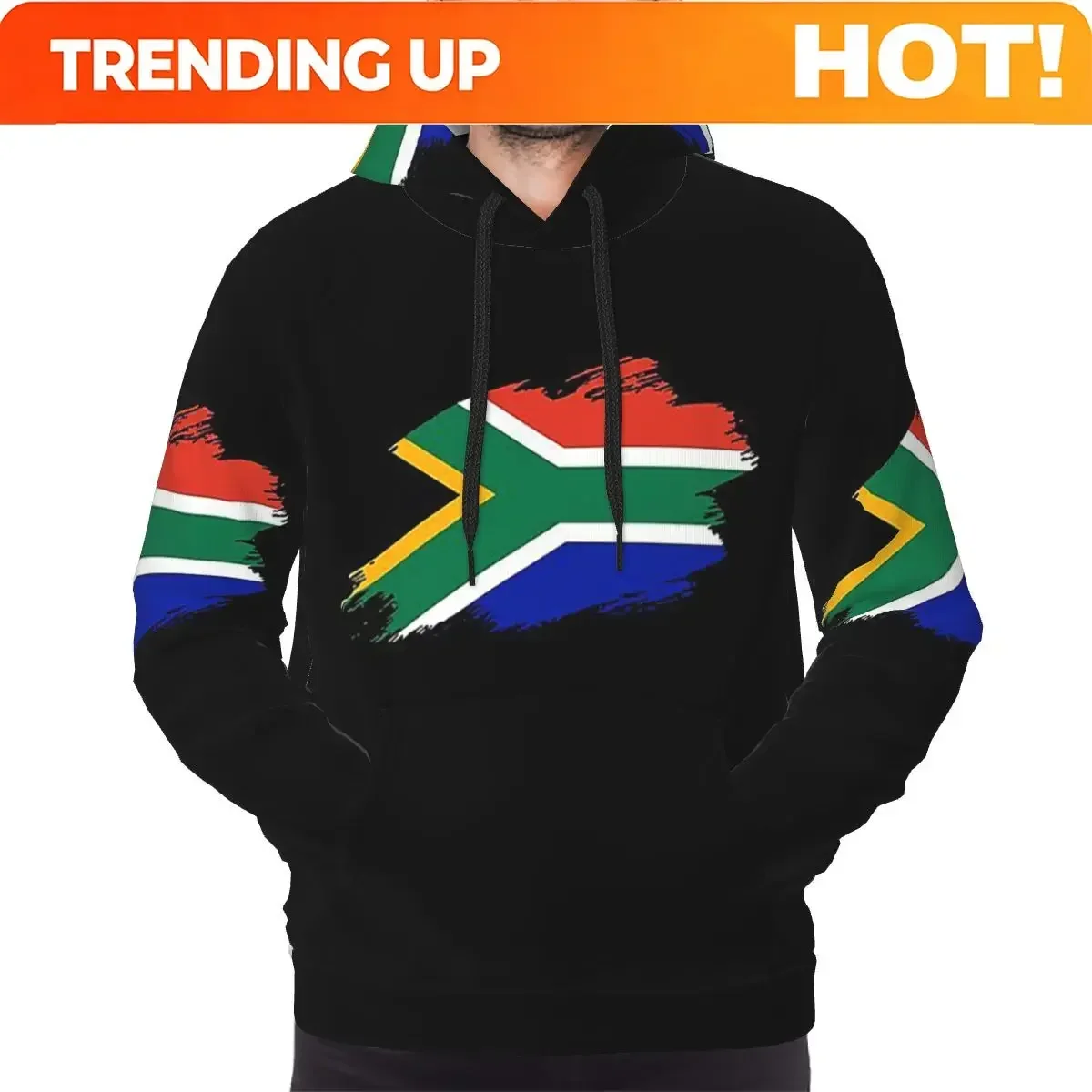 Customization South African Springboks Flag Hoodie Harajuku Pullover Autumn Winter Men's Women's Sweatshirt Long Sleeve Tops