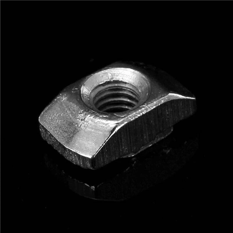 100X M5 Hammer Nut Carbon Steel Aluminum Connector & 20Pcs T Slot L-Shape Interior Inside Corner Connector Joint Bracket CNIM Ho