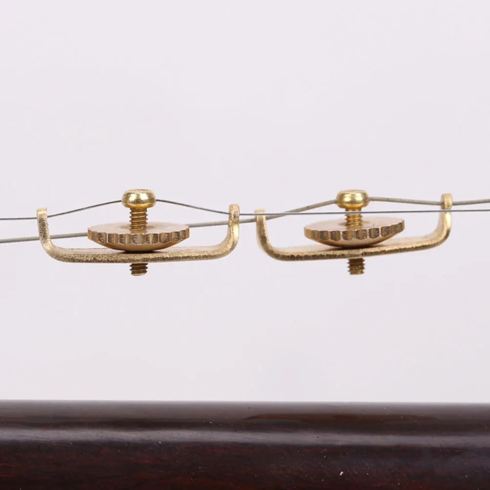 

12 Pcs Erhu Fine Tuners String Adjusters Copper Material Durable Professional Accessories Sound Improvement Repair Parts Violin
