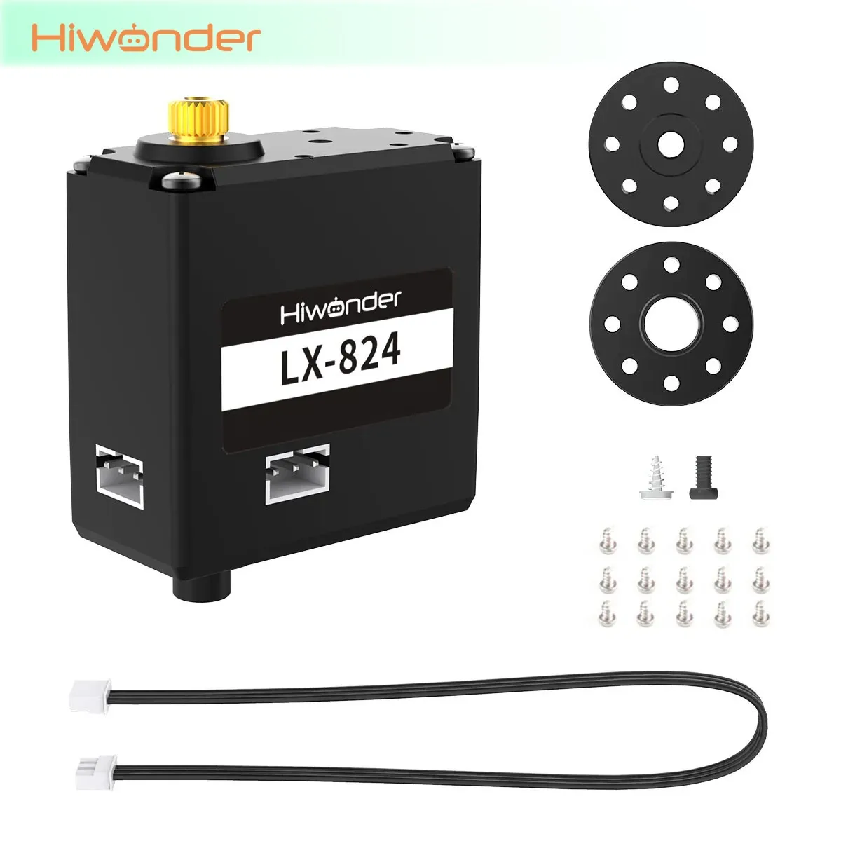 

Hiwonder LX-824 3-Port Serial Bus Servo 17KG High Torque Servo with Feedback for Robots & Robot Arms