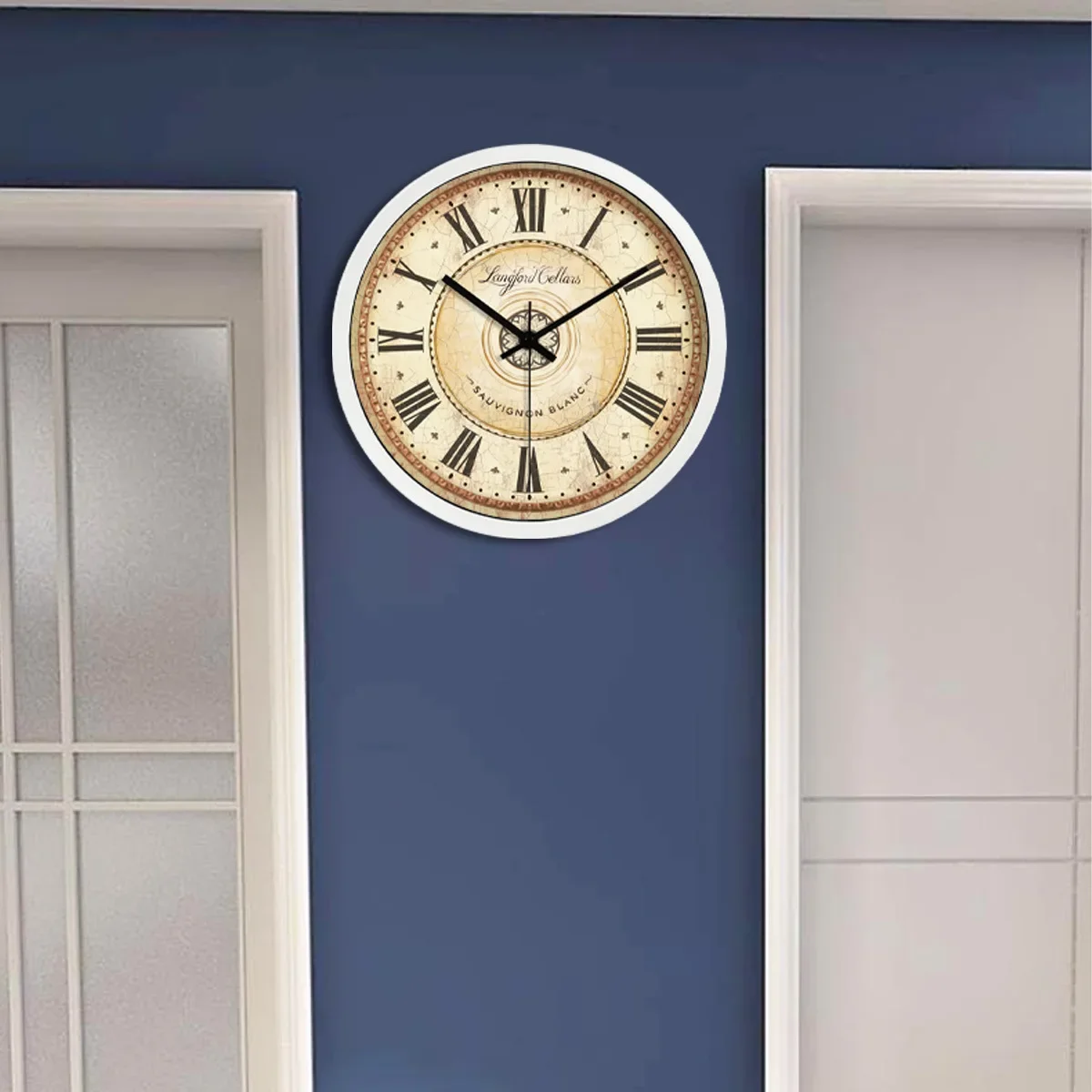 American hanging clock simple living room retro personality modern quartz creative European pastoral clock