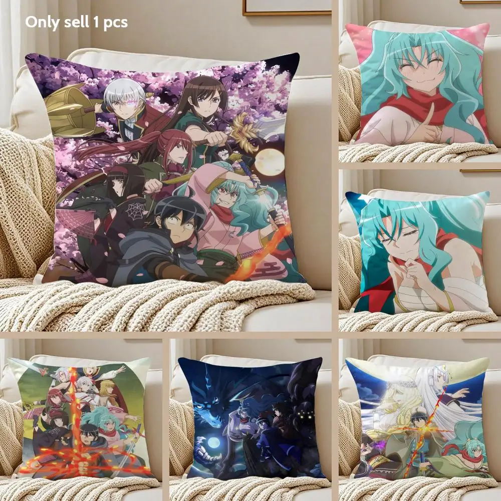 Anime T-Tsukimichi M-Moonlit Cushion Cover Pillowcase Ultra Soft Skin Friendly Fabric Cloud Like Comfort & Concealed Zipper