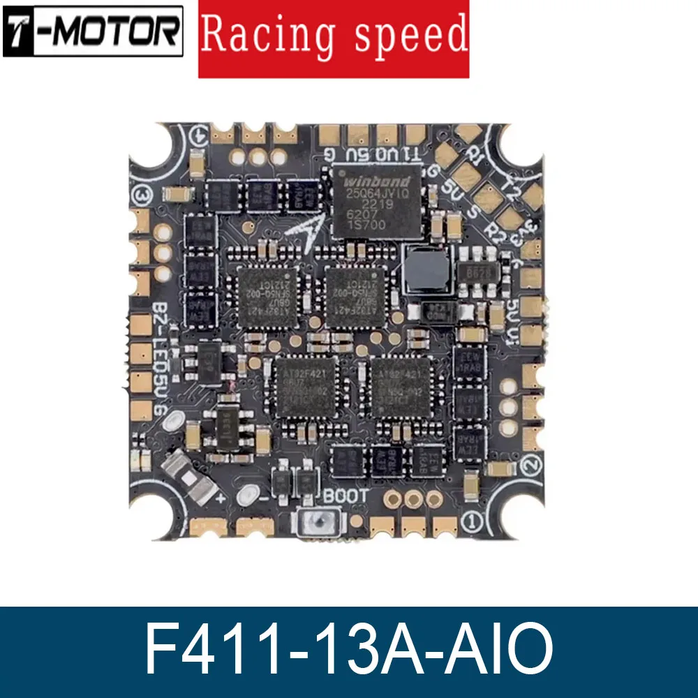 

T-MOTOR F411 AIO Flight Control 1S 13A BL32 ESC 96K PWM For Racing Whoop / Long Racing Toothpick Drone