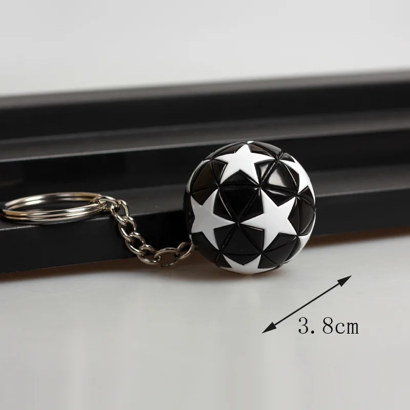 Phone Lanyard European Football Imitation Leather Souvenir Keychain Match Ball Fans Souvenir Keyring Phone Fashion Pendant Gift