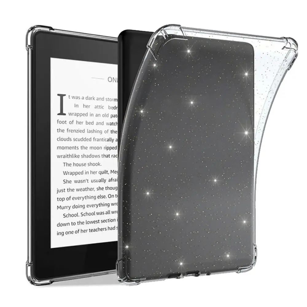 New Glitter eReader Case Shockproof TPU Back Cover Ultra Thin Clear for Kindle Paperwhite 2024 7inch 12th Generation/Colorsoft