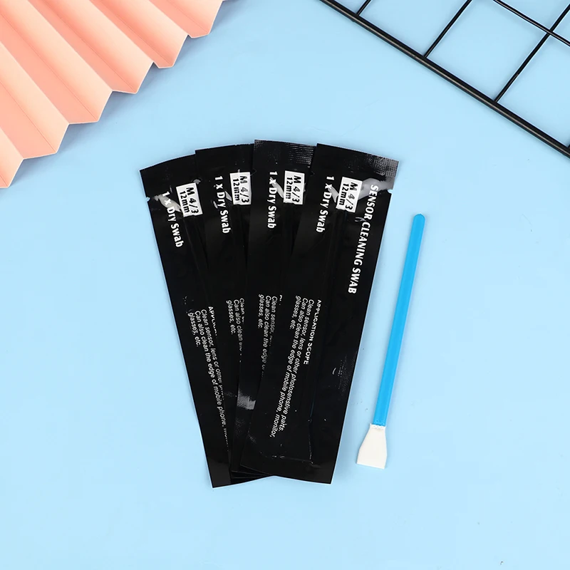 5Pcs Dry 12mm/24mm Camera Sensor Cleaning Swabs Kit Digital Camera Lens Cleaner Swab for  Camera