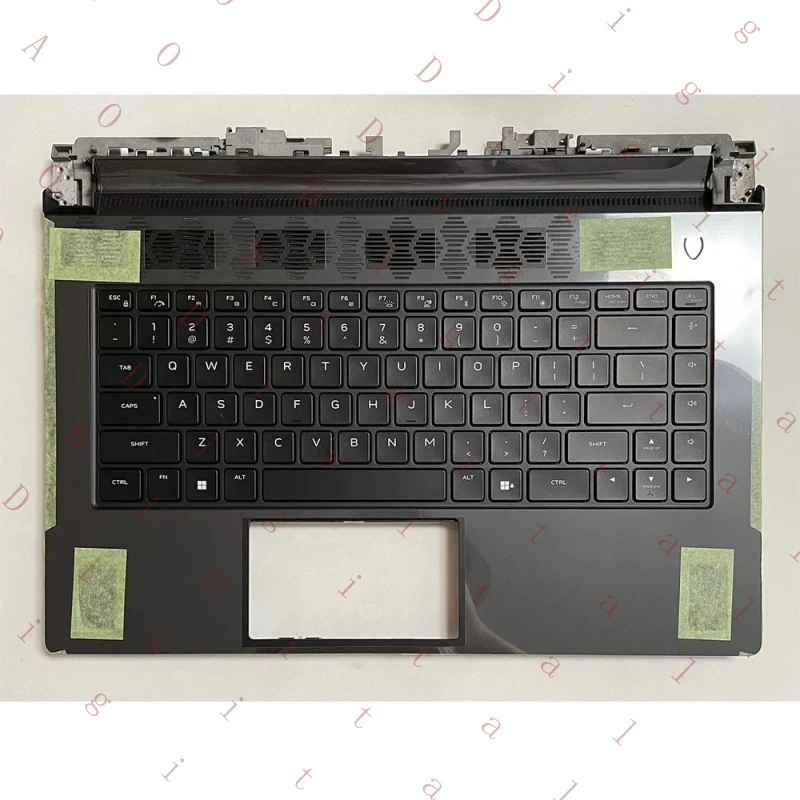 WW For DELL Alienware M15 R5 R6 Palmrest With Backlit Regular Keyboard Upper Cover
