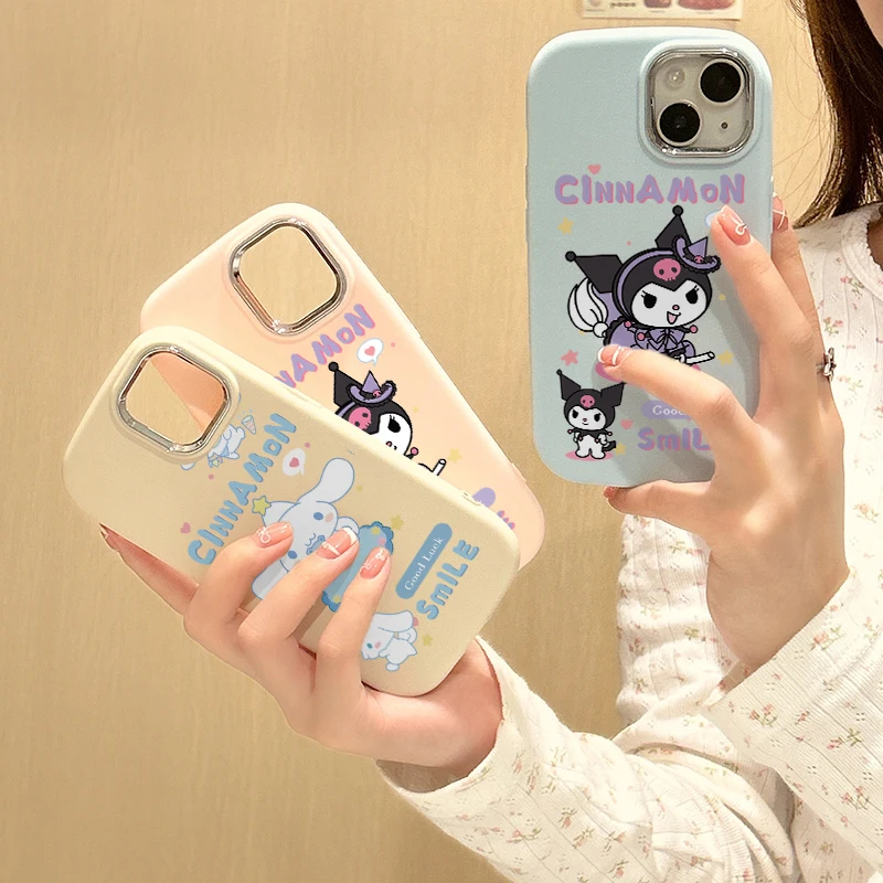 Sanrio Kuromi Cinnamoroll Phone Case For Samsung Galaxy S24 S23 S22 S21 S20 Ultra Plus FE 4G 5G Shockproof Soft Silicone Cover