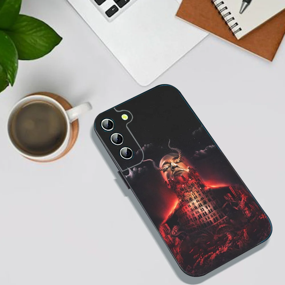 Russian Rapper Oxxxymiron Phone Case For Samsung Galaxy A52 A12 A51 S21 Edge S22ULTRA S23 S20LITE Plus Ultra Black Cover