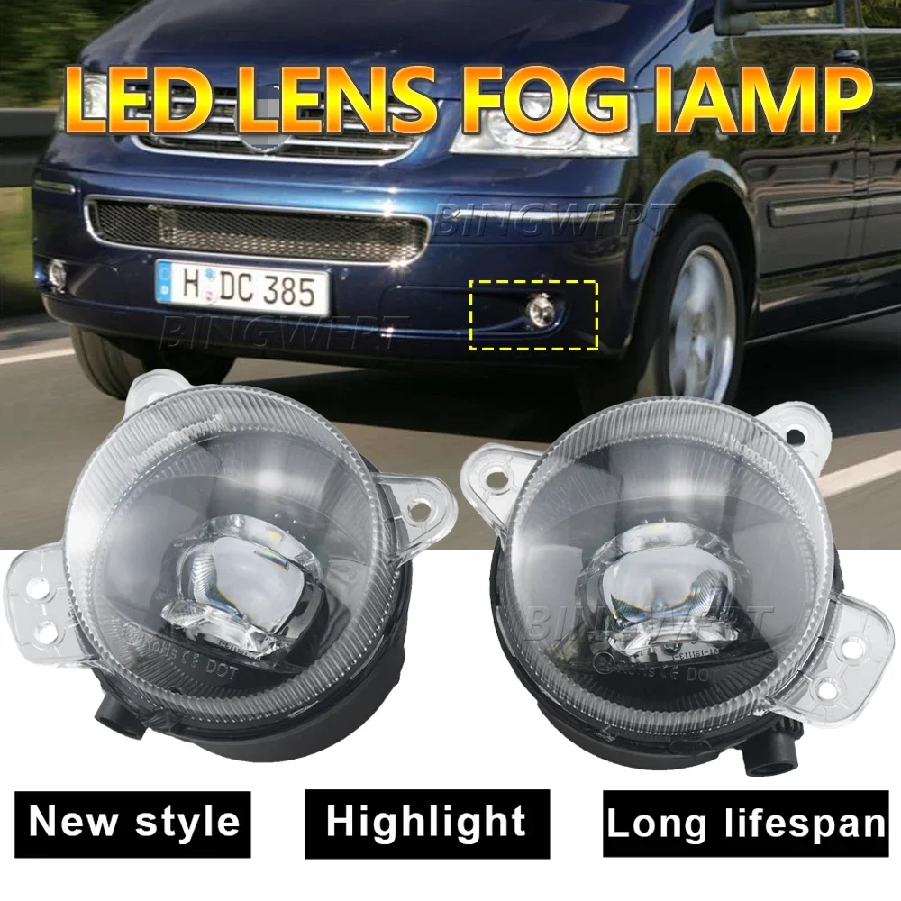 For VW Transporter Multivan Caravelle T5 2003-2010 High Quality LED Headlight Fog Lamps Fog Light Car Accessories