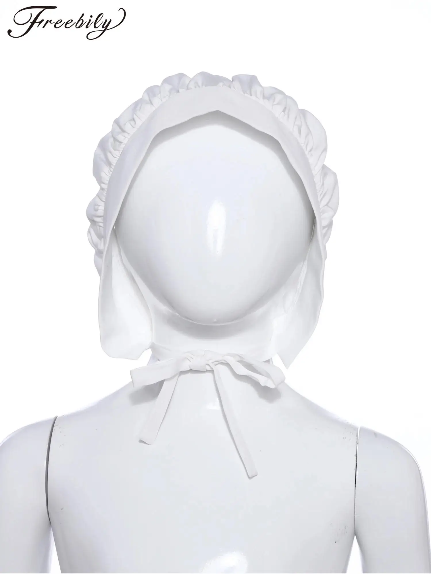 

Детский костюм горничной на Хэллоуин для девочек, реквизит, шляпа пилигрим, самоклеящийся однотонный капот для маскарада, тематическая вечеринка, карнавал