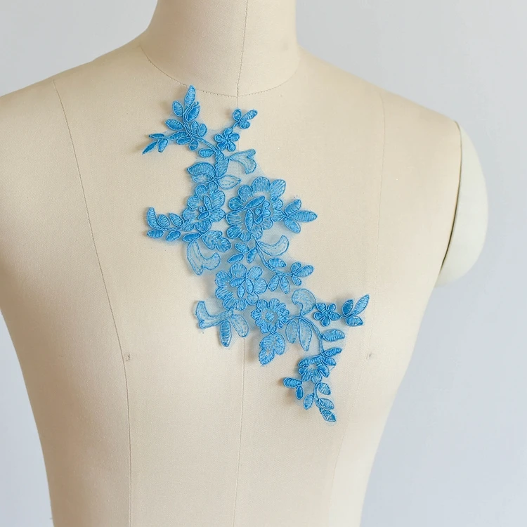 10 Teile/los Multicolor Auto Knochen Blume Spitze Patch Hochzeit Kleid Kleidung Zubehör Kopfschmuck DIY Material – Detail 6