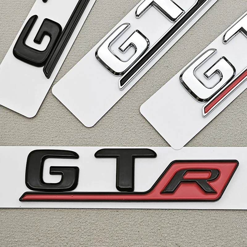 ثلاثية الأبعاد ABS كروم سيارة رسائل شارة الخلفي الجذع شعار GT R ملصق شعار الشارات لمرسيدس بنز GT R الذيل بمناسبة الملحقات