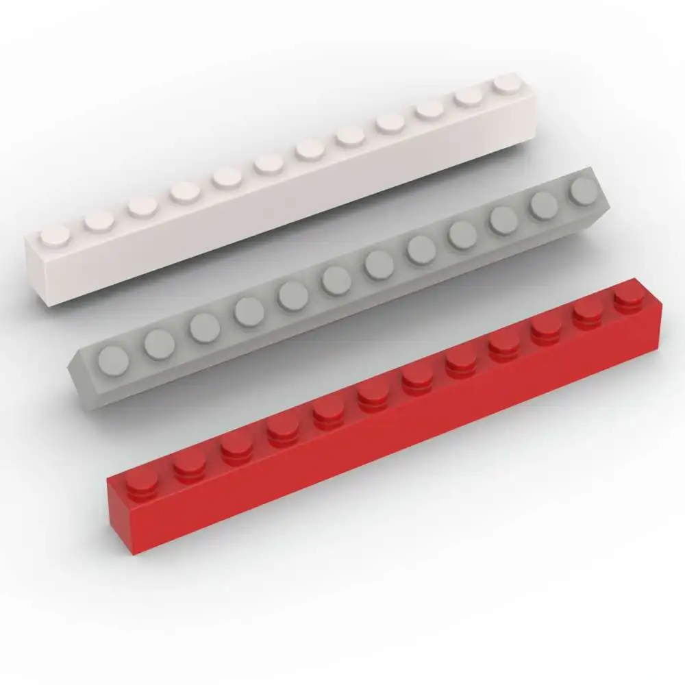 MOC 10PCS Stapeln 6112 1X12 Haus Schloss Ziegel Klassische Austauschbare Baustein Kreative Spielzeug Erwachsene Jungen Besondere Tag geschenke