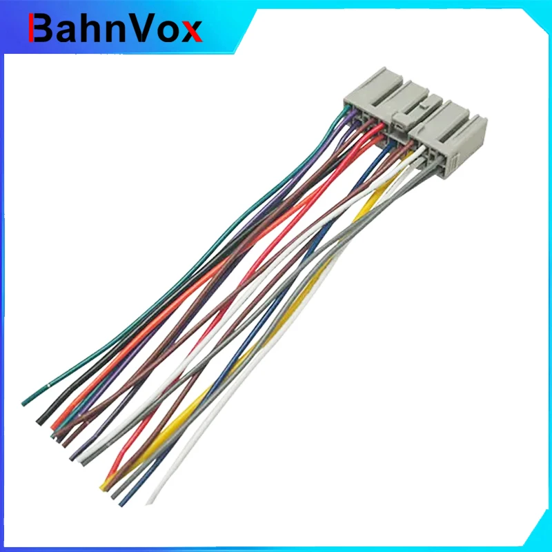 Car Audio 16Pin Wire Cable Plug Into Factory Radio DIN Female Wiring Harness for Isuzu Power Stereos Wiring Adapter